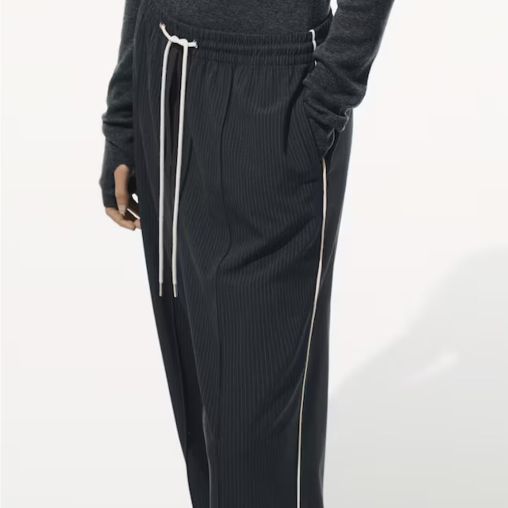 NWT H&M WIDE LEG TWILL PANTS